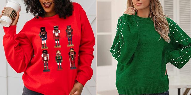 DanceeMangoos Christmas Sweaters for Women Christmas Sweater