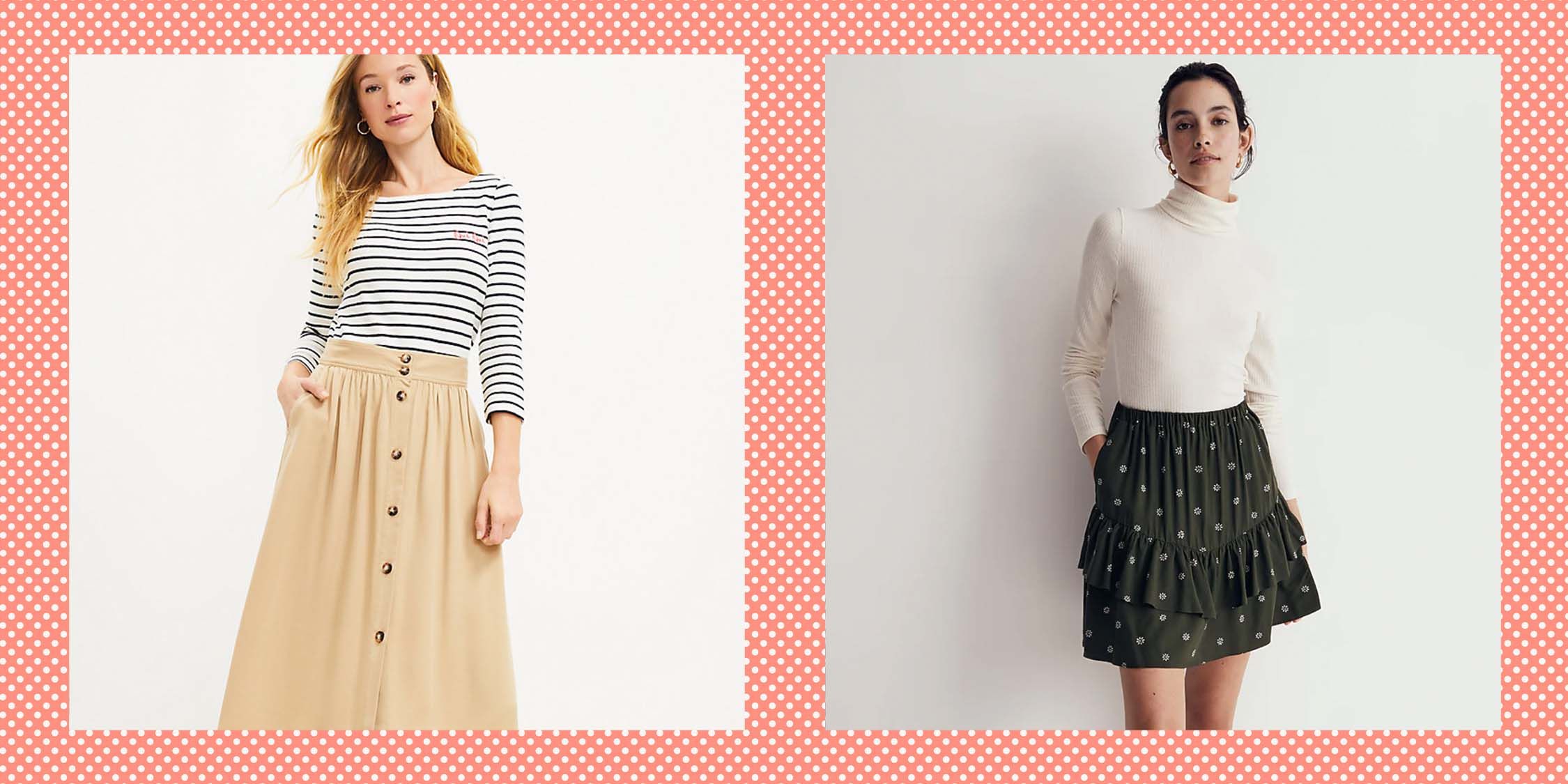 Madewell Midi Slip Skirt|elegant A-line Long Skirt For Women - Solid Twill  With Pocket & Zip