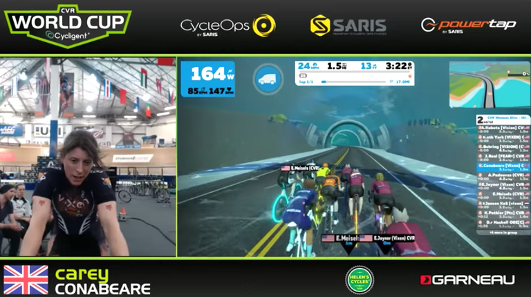 Deze vrouw won € 6.300 in een Zwift-race