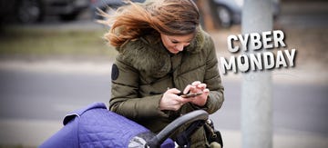 a woman is seen handling her mobile phone on a windy day in bydgozcz, poland on march 8, 2019 photo by jaap arriensnurphoto via getty images
