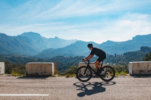 cyclist in costa blanca countryside