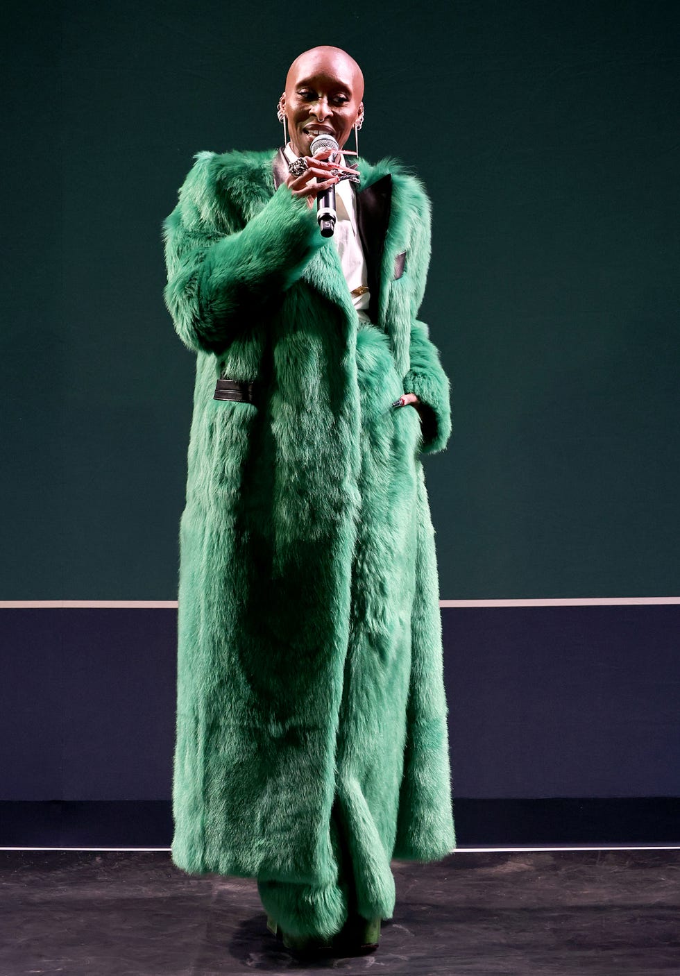 cynthia erivo attends bloomingdale's unveiling of the 2024 holiday windows on november 13, 2024 in new york city