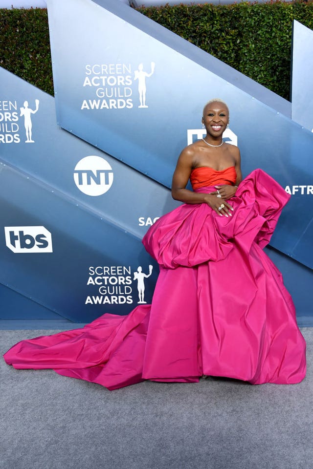 Cynthia in @schiaparelli Couture for the “Aretha” premiere. 🧨 @cynthiaerivo  @jasonbolden @schiaparelli @danielroseberry