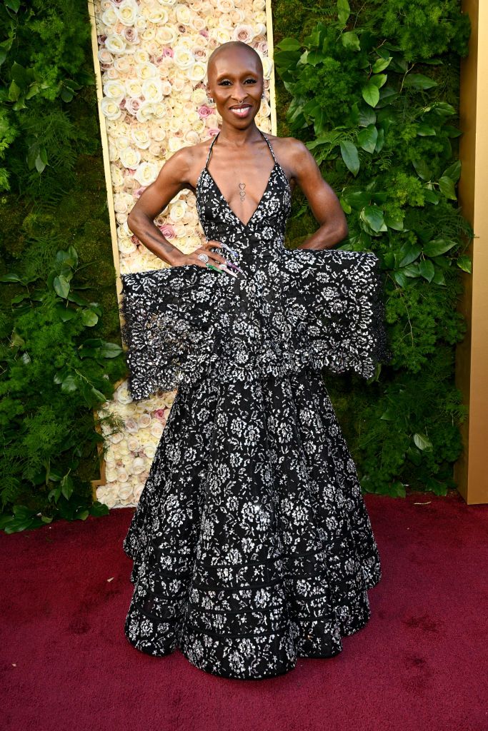 Cynthia Erivo Wears an Eye-Catching, Sculptural Louis Vuitton Gown at ...