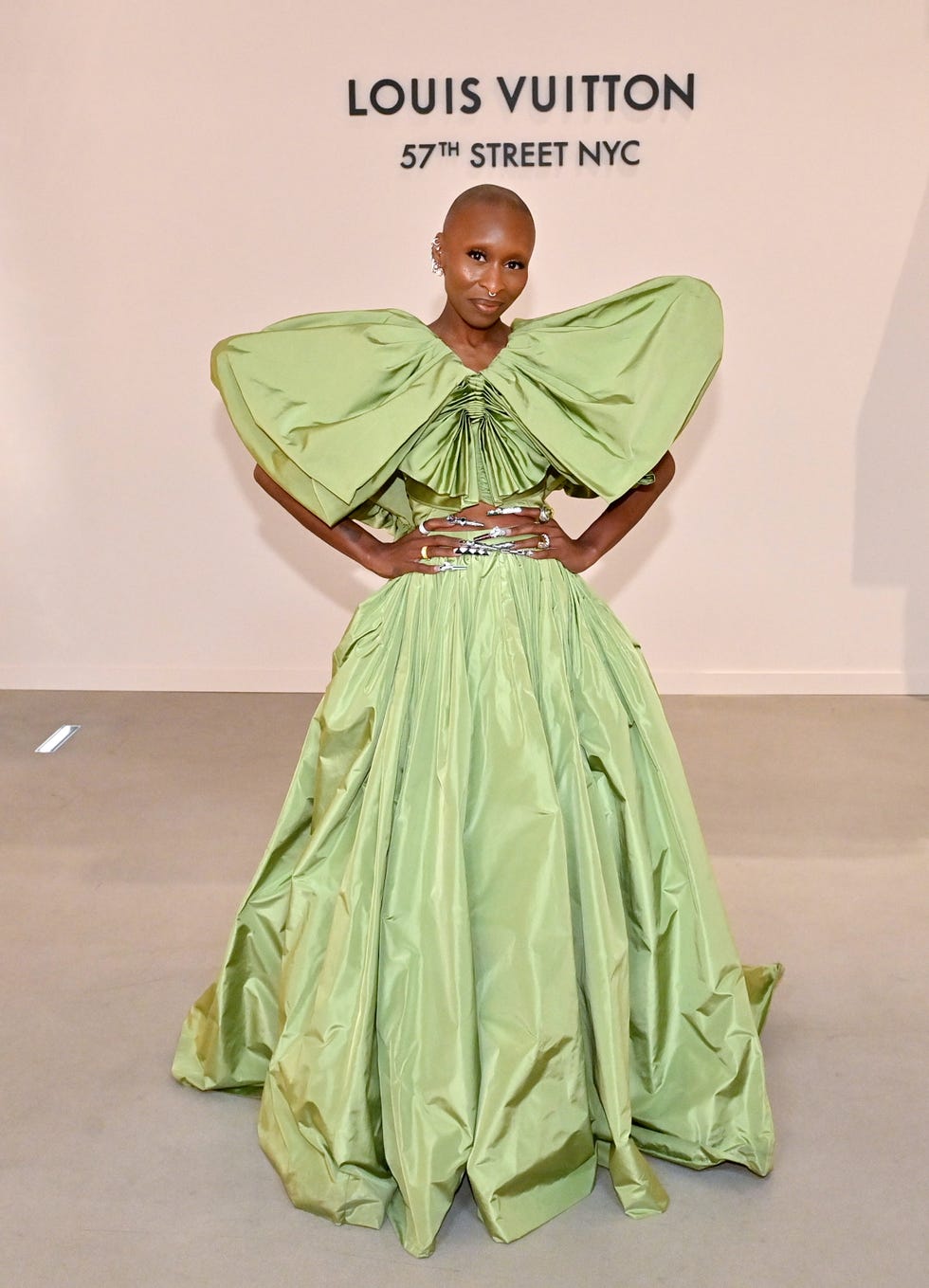 cynthia erivo attends as louis vuitton celebrates the new 57th street nyc store opening