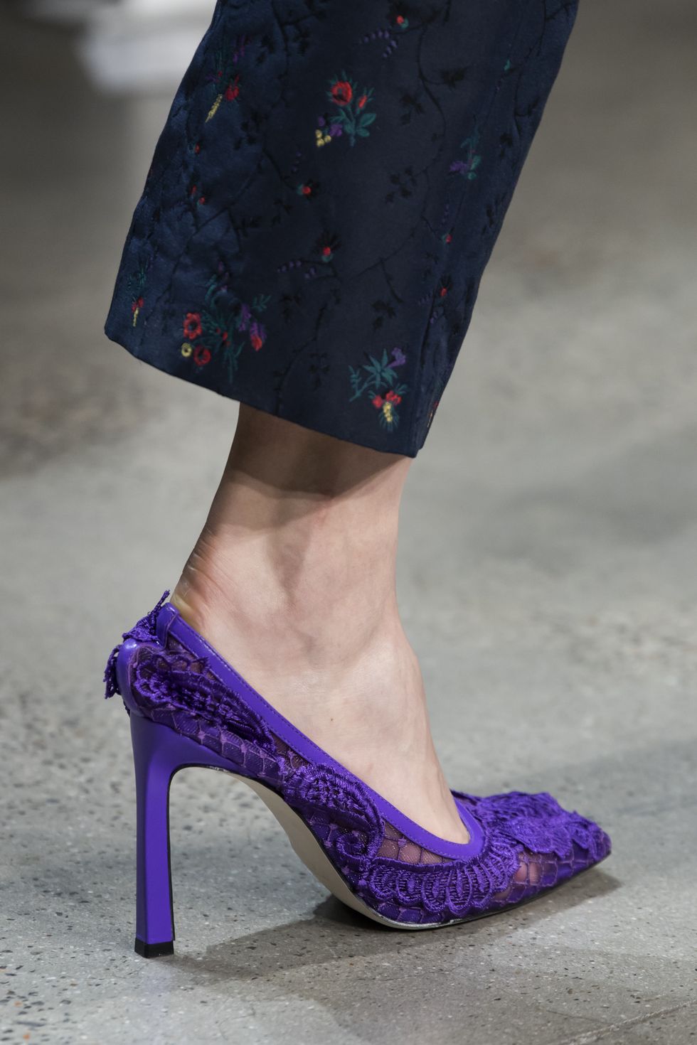 Footwear, High heels, Purple, Blue, Violet, Shoe, Electric blue, Fashion, Cobalt blue, Leg, 