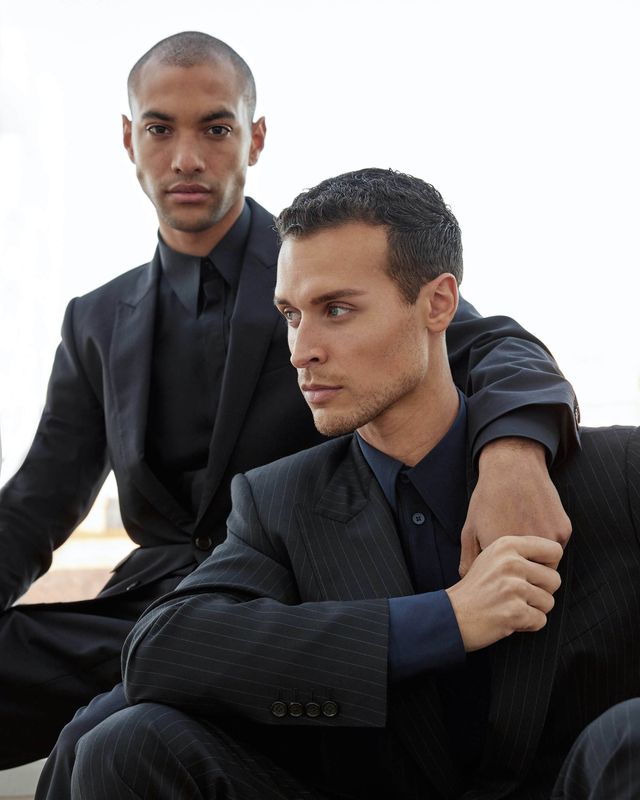 théo and remy in matching suits