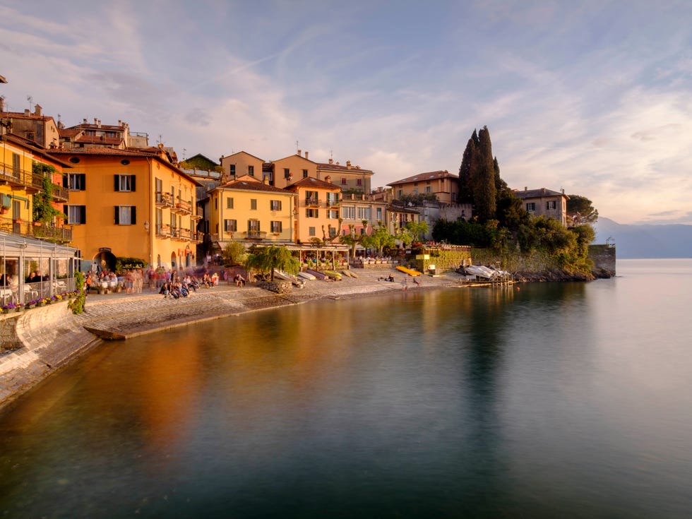 A warm spring evening at Varenna on Lake Como