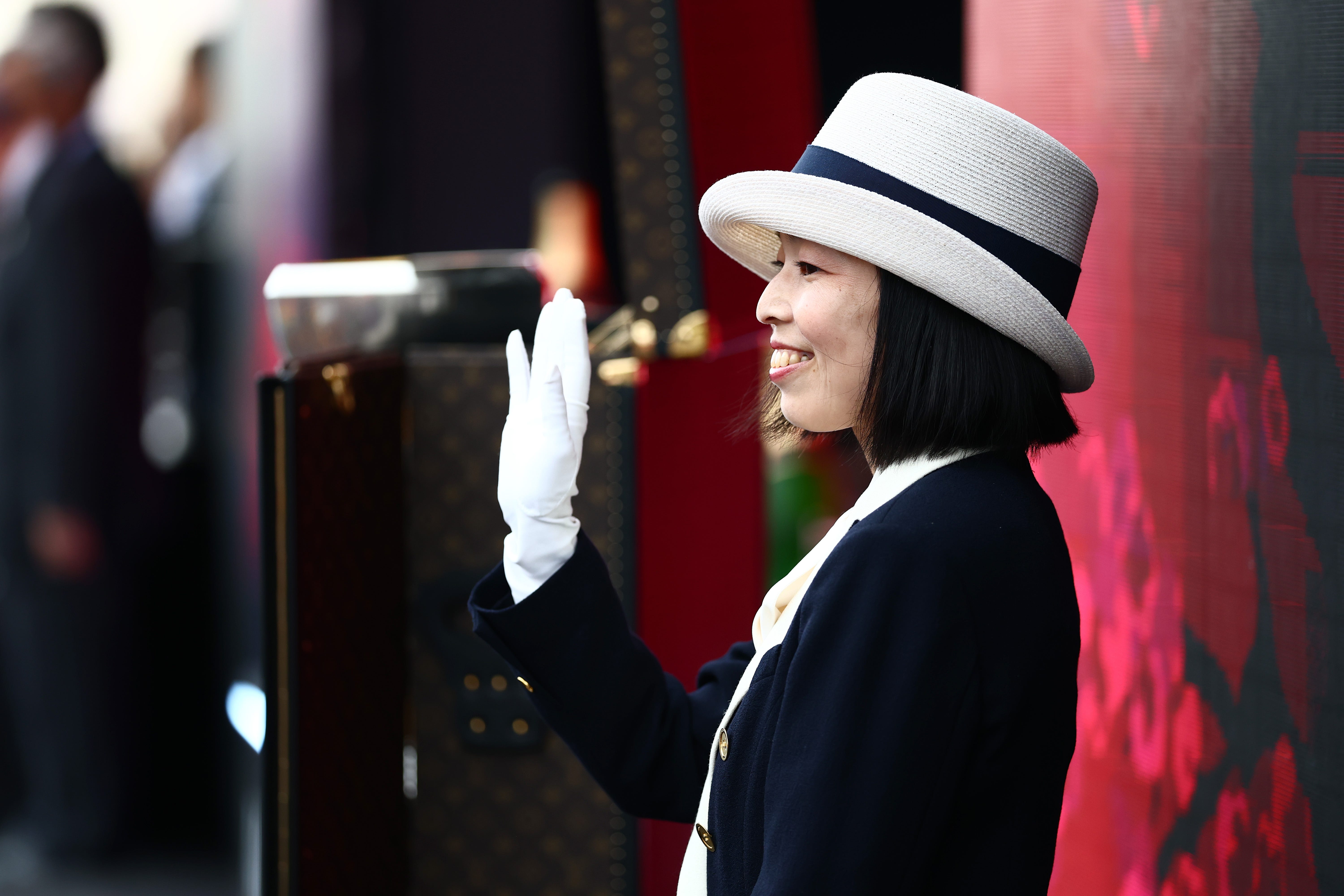 Princess Akiko Makes a Rare Public Appearance at Japanese Grand Prix Trophy Ceremony