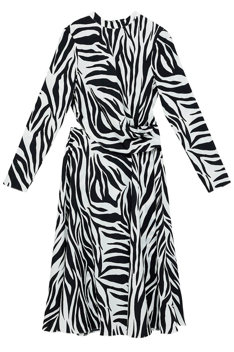 Animal print designer dress best sale