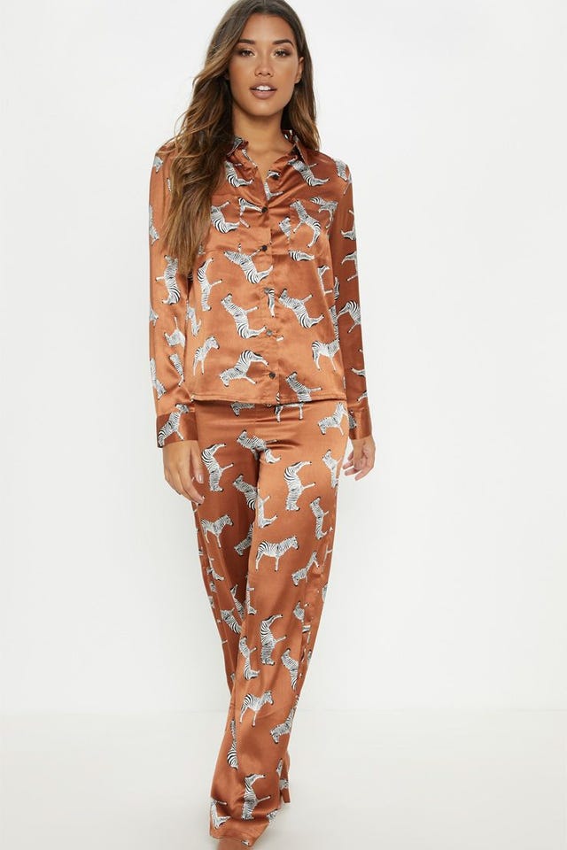 Pretty Little Thing zebra pyjamas Amanda Holden pyjamas