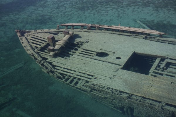 shipwreck, vehicle, naval architecture, water transportation, watercraft, boat, ship, aircraft carrier,