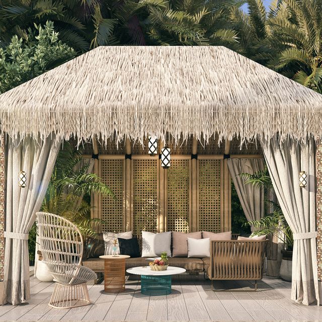 Gazebo, Canopy, Building, Pavilion, Roof, House, Thatching, Home, Shade, Outdoor structure, 