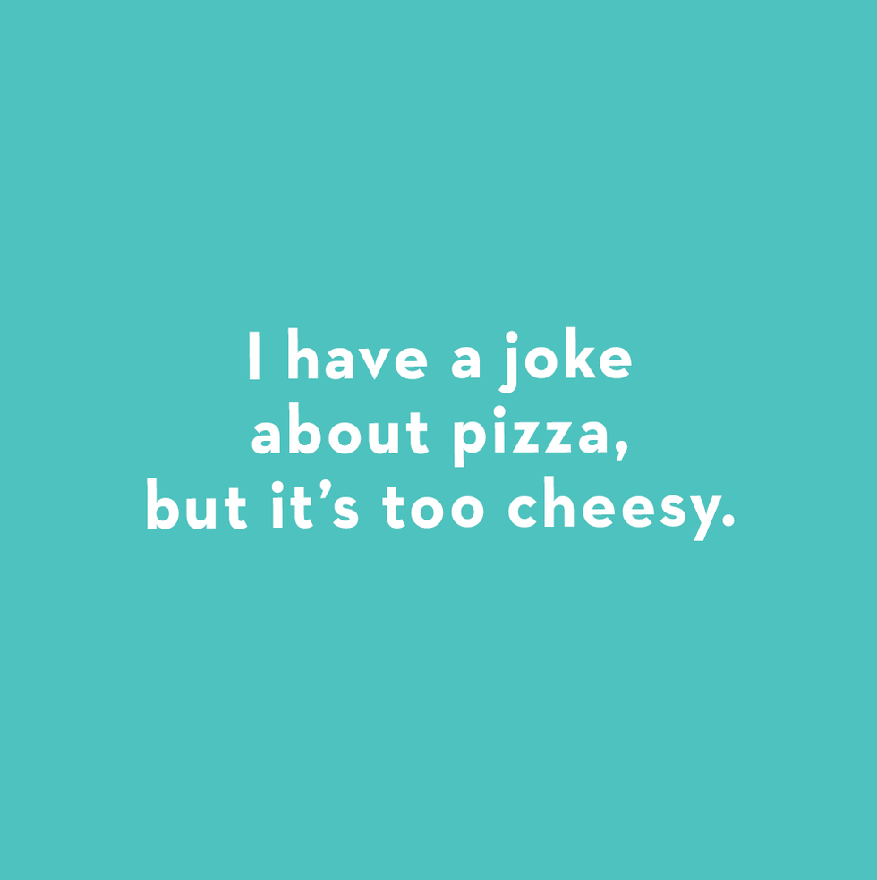 a card that says i have a joke about pizza but it's too cheesy