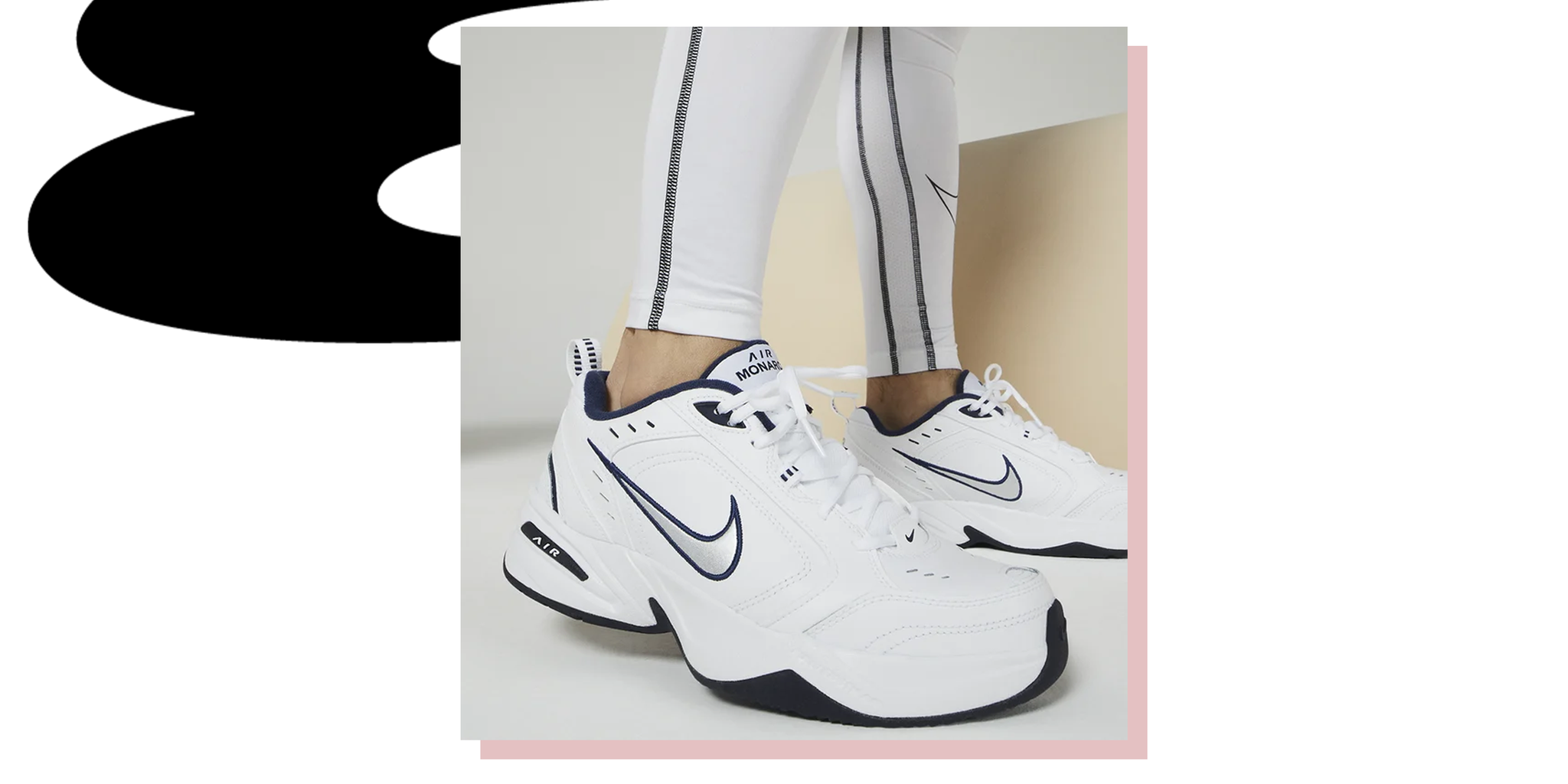 a pair of white shoes