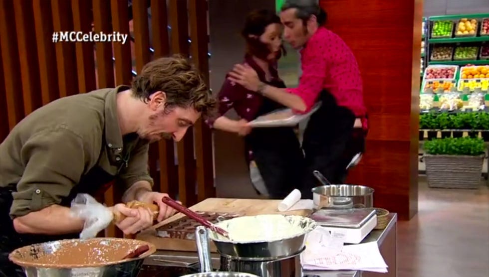 Mario Vaquerizo y Dafne Fernández en 'MasterChef Celebrity 3'
