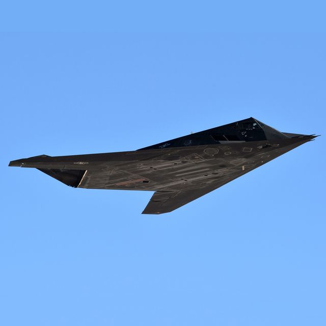A Rare F-117A Stealth Fighter Flies Over 'Star Wars Canyon'