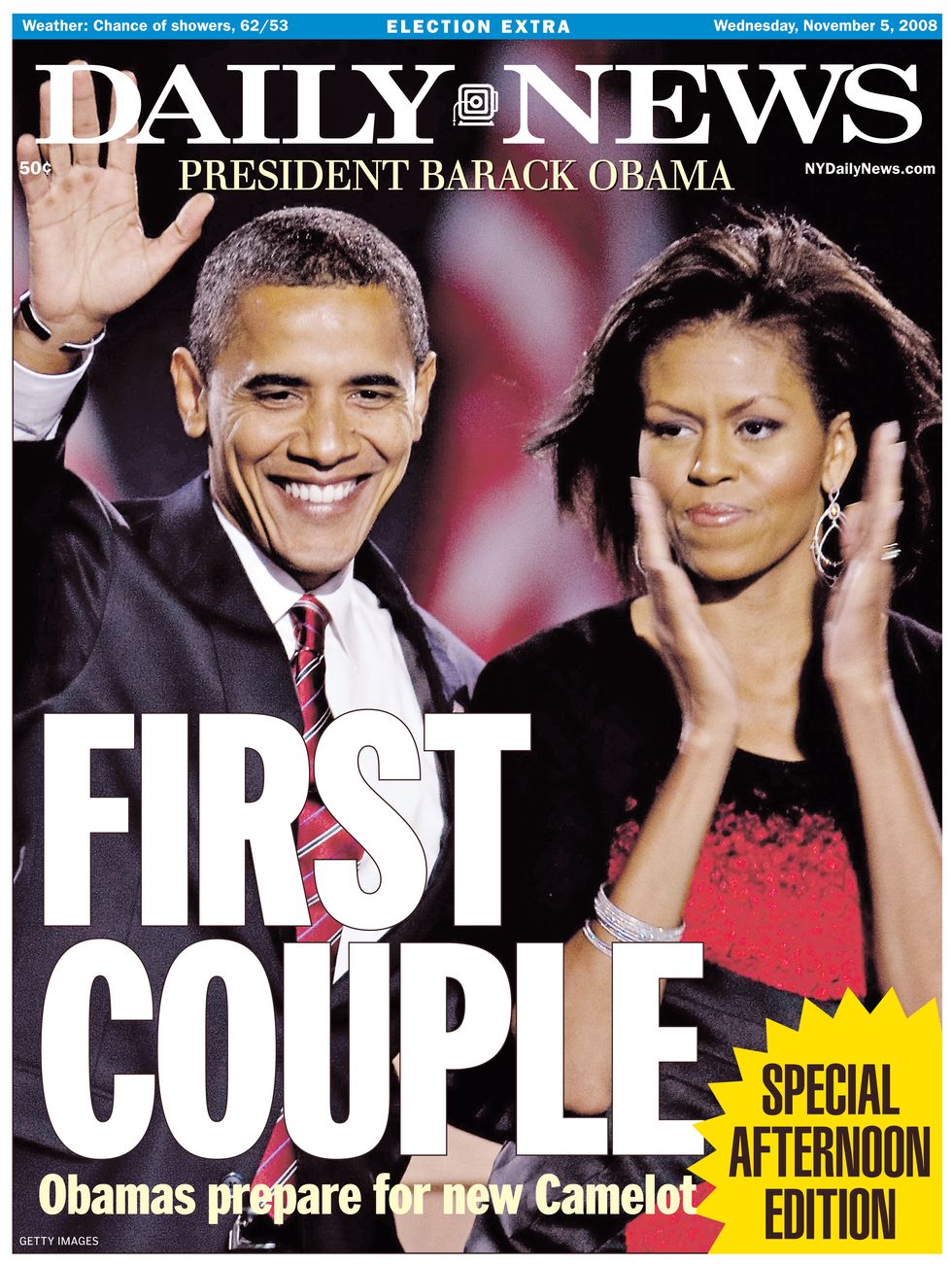 daily news front page special election november 5, 2008