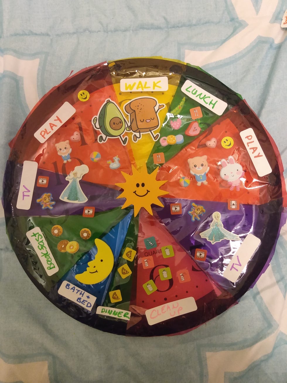 Daily Schedules for Kids - Color the Clock