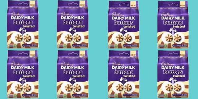 dairy milk twisted buttons