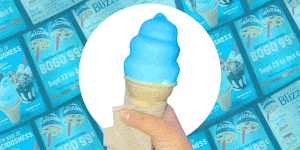 Dairy Queen cotton candy dipped cone