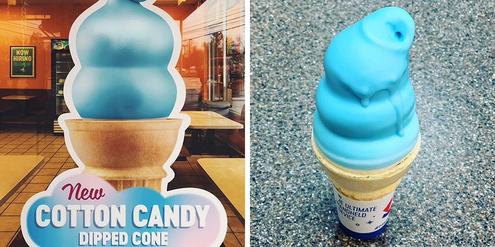 Dairy Queen’s Cotton CandyDipped Cone Is Officially on the Menu