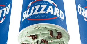 dairy queen st patrick's day mint brownie blizzard treat