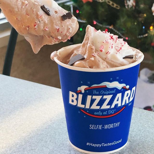 dairy queen peppermint hot cocoa blizzard