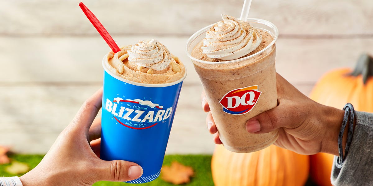 Dairy Queen’s Pumpkin Pie Blizzard and Pumpkin Cookie Butter Shake Are