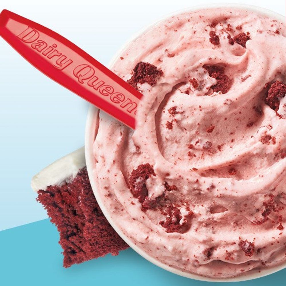Dairy Queen’s Red Velvet Cake Blizzard Is Swirled With Cake Pieces and