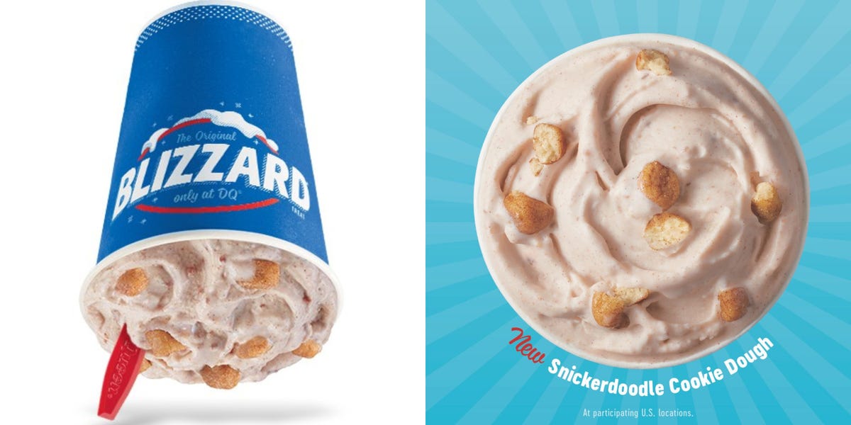 Dairy Queen's Snickerdoodle Cookie Dough Blizzard Is Back