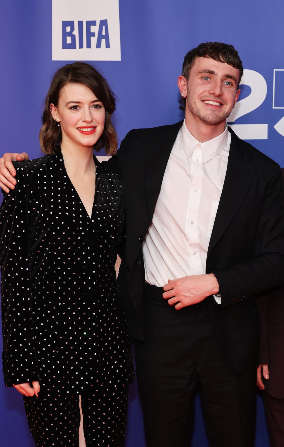 daisy edgar jones and paul mescal at the 25th british independent film awards