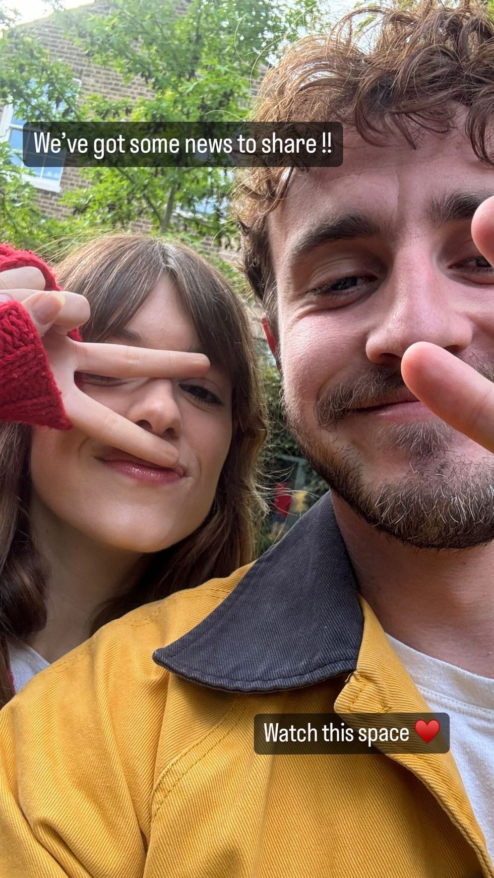 daisy edgar jones and paul mescal tease normal people season 2 in instagram selfie