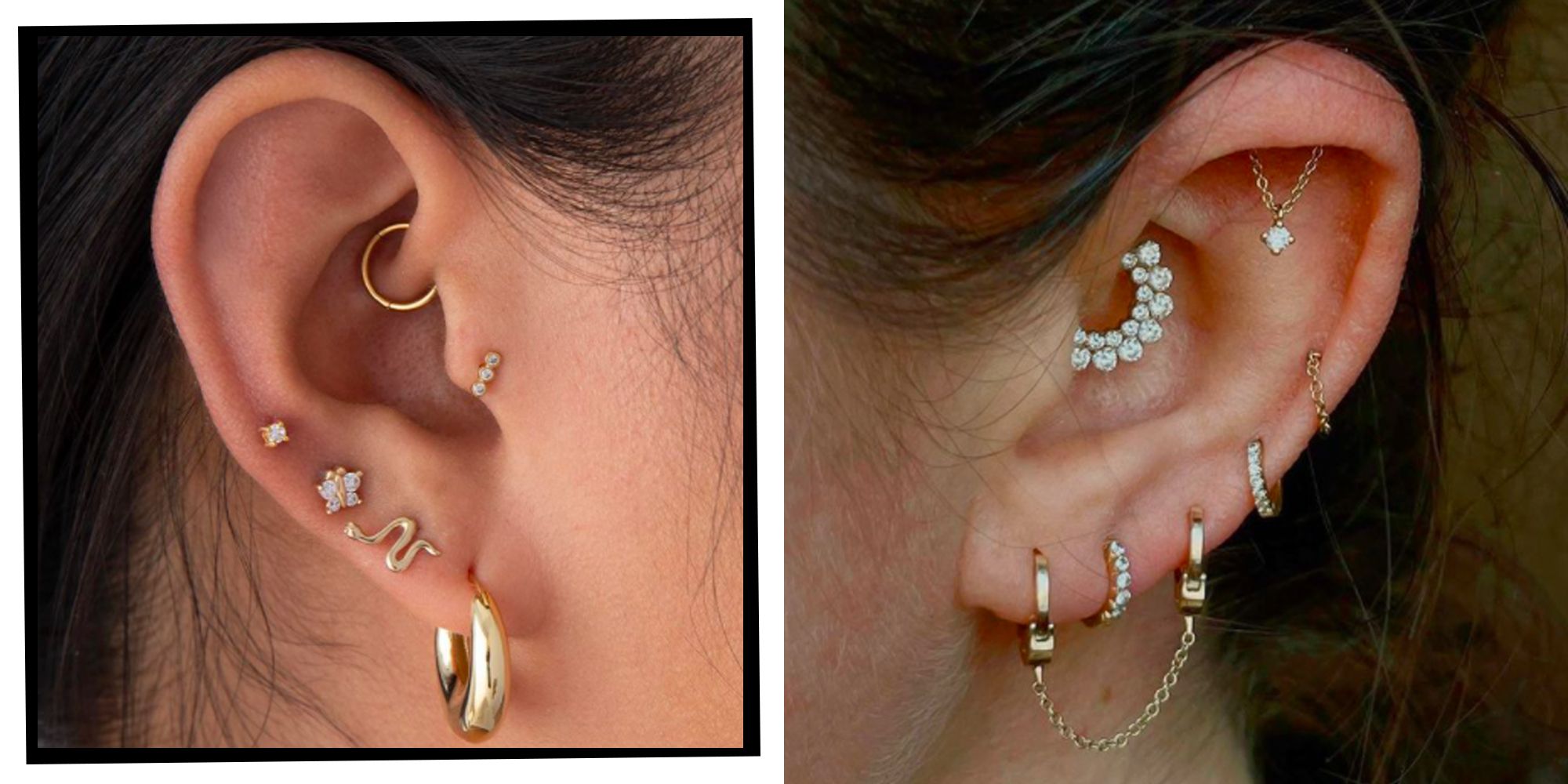 celebrity ear cartilage piercing