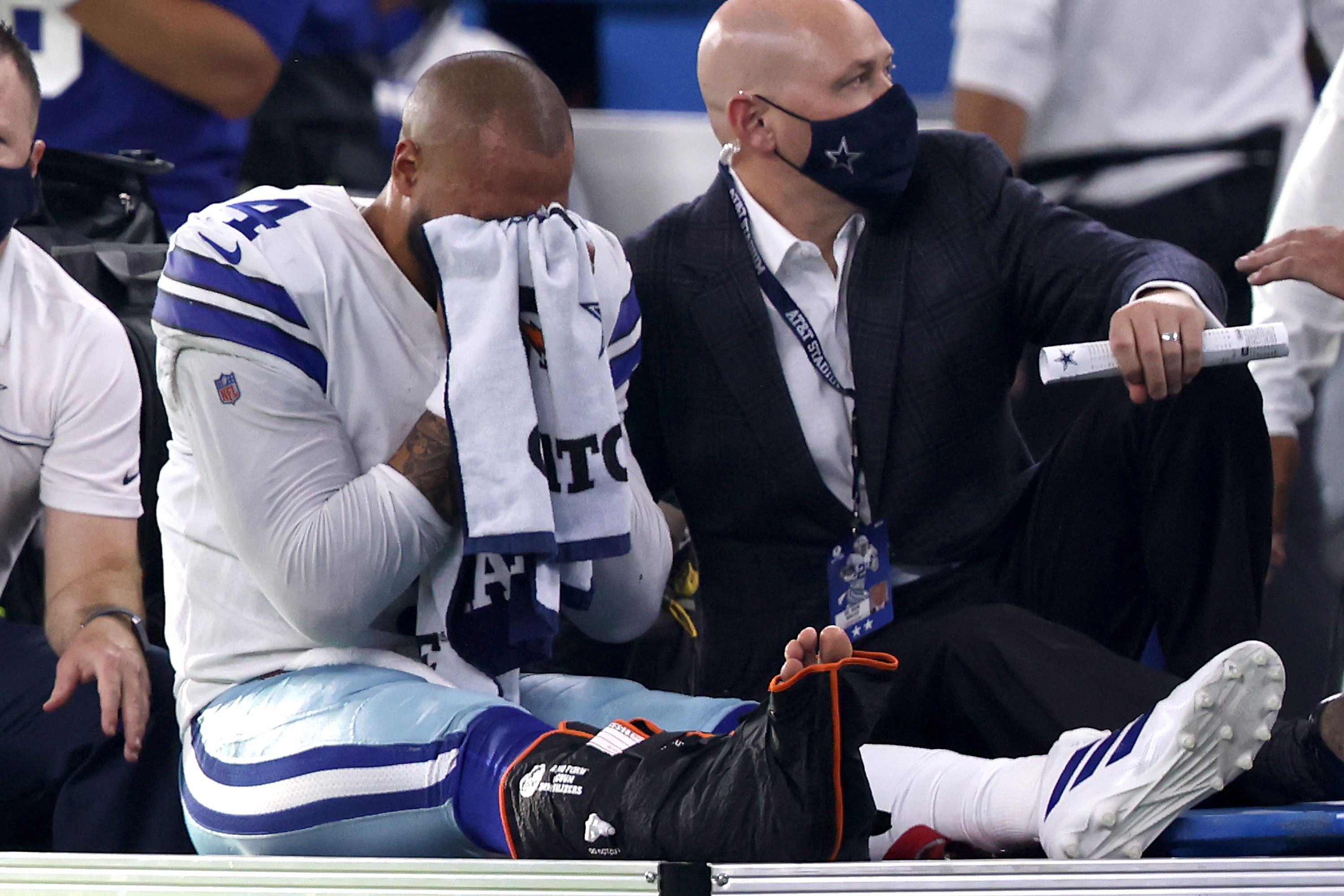 Dallas Cowboys QB Dak Prescott Carted Off The Field With Gruesome Ankle  Injury