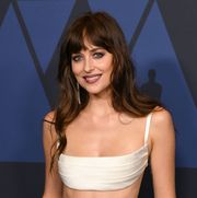 hollywood, california   october 27 dakota johnson attends the academy of motion picture arts and sciences 11th annual governors awards at the ray dolby ballroom at hollywood  highland center on october 27, 2019 in hollywood, california photo by kevin wintergetty images