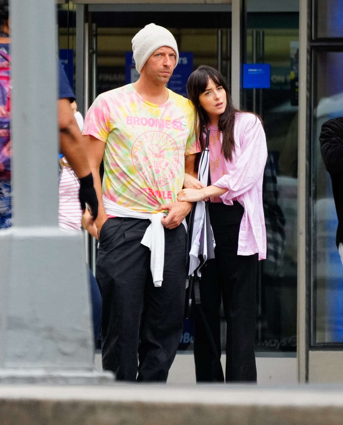 Dakota Johnson and Chris Martin Show Very Rare PDA During NYC Date