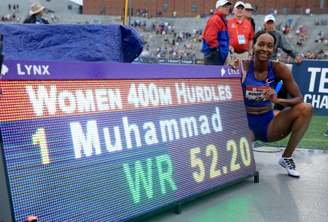 Récord mundial de Dalilah Muhammad en 400m. vallas