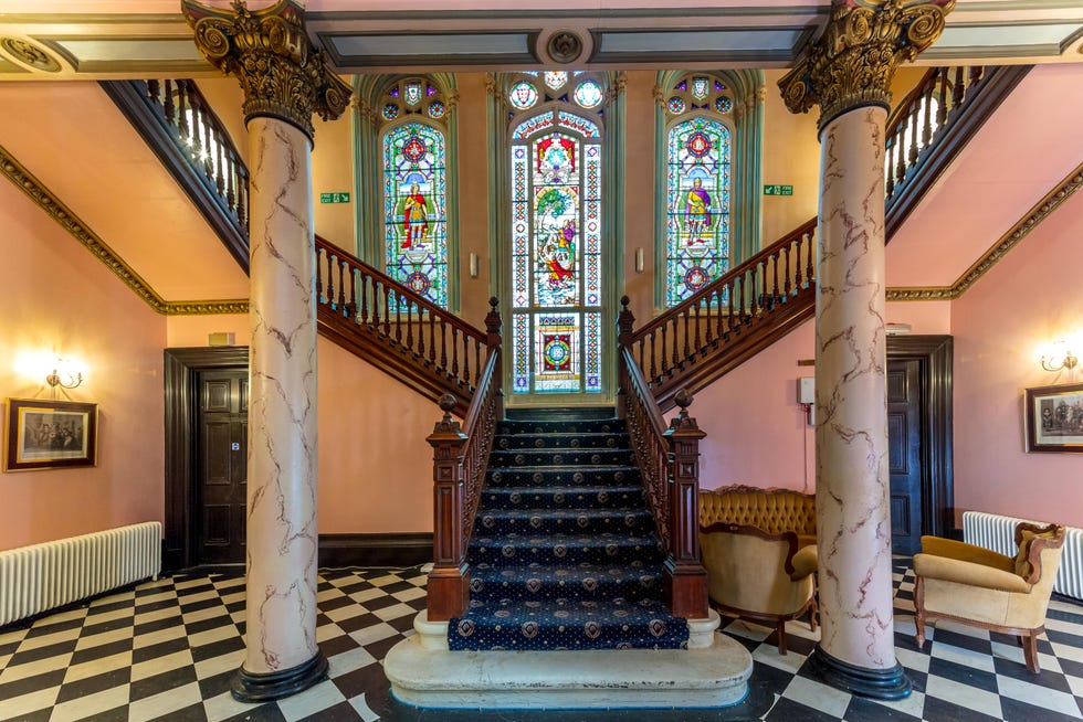 Dalmoak Castle - Scotland - stairs - Savills