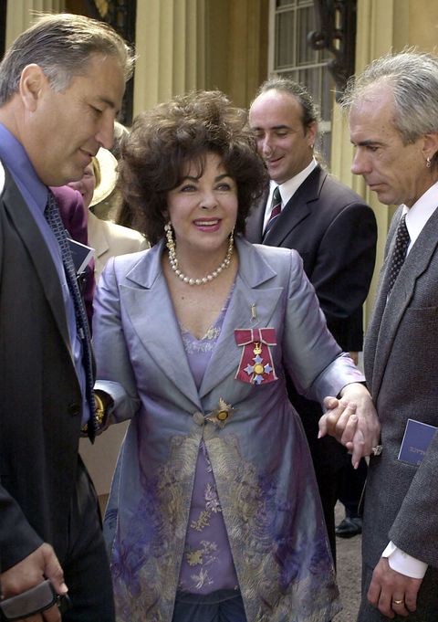 Dame Elizabeth Taylor Receives Dame Commander of the Order of the British Empire
