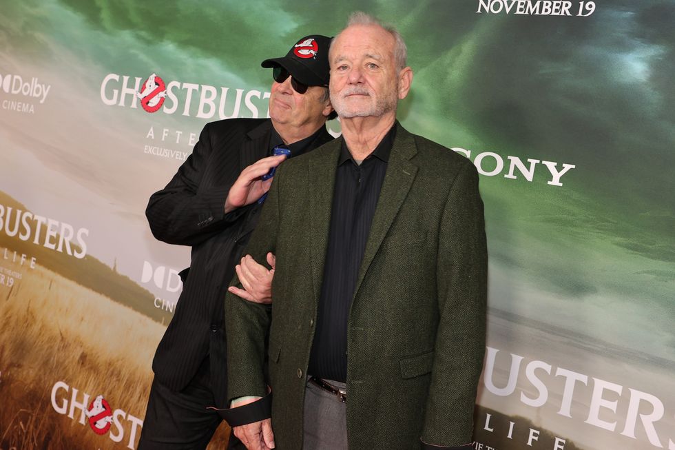 dan aykroyd and bill murray at ghostbusters afterlife world premiere