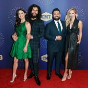 nashville, tennessee, united states   20191016 hannah smyers, dan smyers, shay mooney and abby mooney attend the 2019 cmt artists of the year at schermerhorn symphony center in nashville, tennessee photo by debby wongpacific presslightrocket via getty images