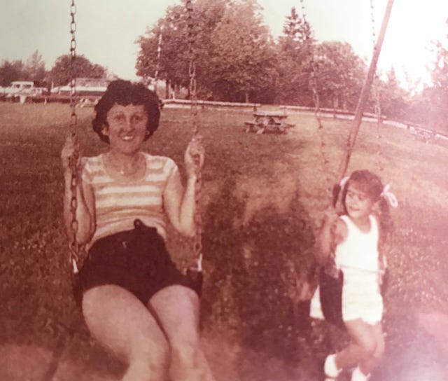 Photograph, Snapshot, Fun, Summer, Photography, Leg, Tree, Vintage clothing, Smile, Family, 