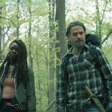 danai gurira as michonne, andrew lincoln as rick grimes, the walking dead the ones who live episode 5