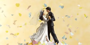 dancing wedding cake figurines