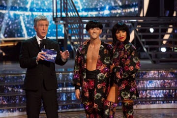 dancing with the stars athletes   episode 2604   after three weeks of stunning competitive dancing, the final three couples advance to the finals of dancing with the stars athletes, live on monday, may 21 800 900 pm edt, on the disney general entertainment content via getty images television network kelsey mcnealdisney general entertainment content via getty images
tom bergeron, adam rippon, jenna johnson