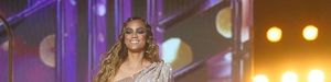 tyra banks wears a gorgeous gold dress as host of dancing with the stars