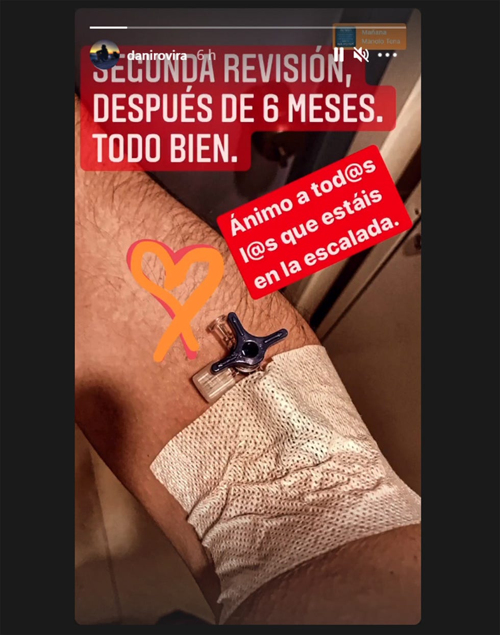 dani rovira en el hospital