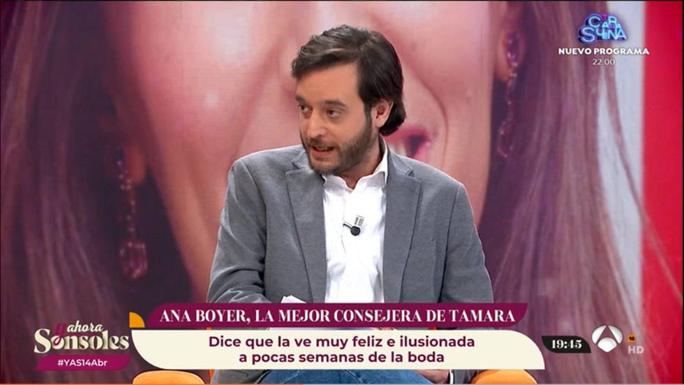dani carande en y ahora sonsoles