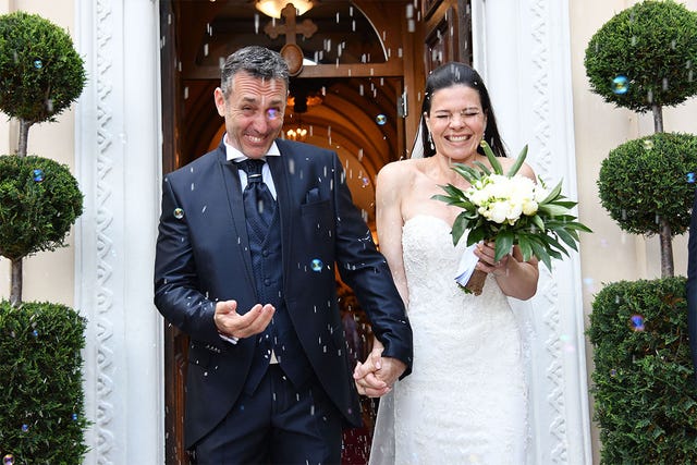 Daniel Ducruet en su boda con Kelly Marie Lancien